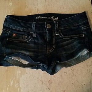 American Eagle size 00 stretch jean shorts